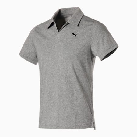 Open Polo Men, Medium Gray Heather, small-SEA