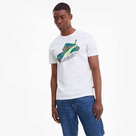 Sneaker Inspired Men's Tee, Puma White, small-PHL