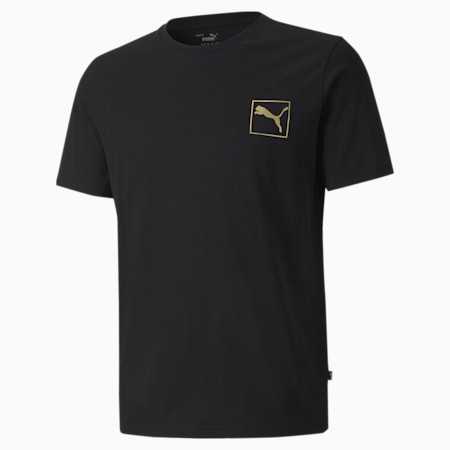 Gold and white puma shirt clearance