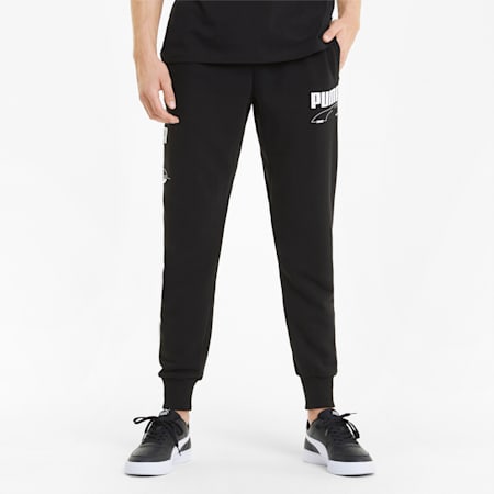 Rebel Men's Sweatpants, Puma Black, small-SEA