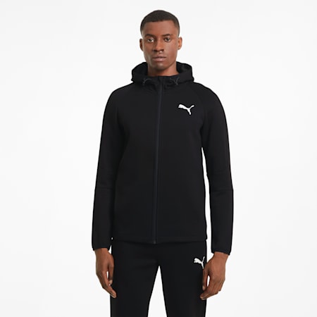 Sweat à capuche à fermeture zippée intégrale Evostripe homme, Puma Black, small-DFA