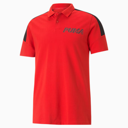 Modern Sports Men's Polo Shirt, High Risk Red, small-SEA
