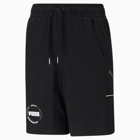 Alpha Youth Shorts, Puma Black, small-PHL