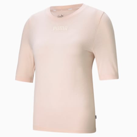 Modern Basics Women's Slim T-shirt, Cloud Pink, small-IND