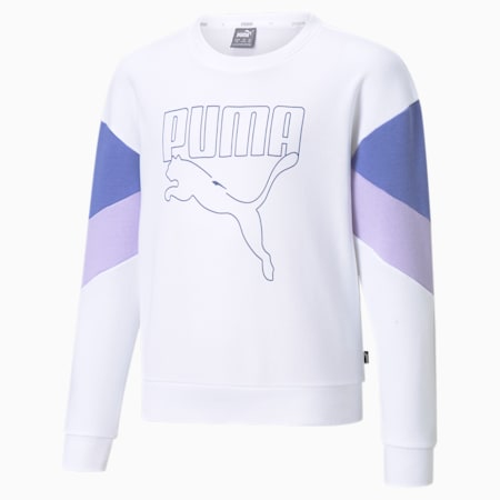 Rebel Crew Neck Youth Sweater PUMA Shoes PUMA