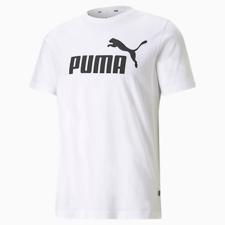 เสื้อยืดผู้ชาย Essentials Logo, Puma White, small-THA