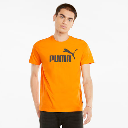 Essentials Logo Herren T-Shirt, Vibrant Orange, small