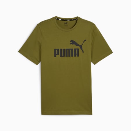 T-shirt con logo Essentials uomo, Olive Green, small