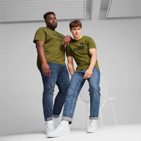 T-shirt Essentials con logo da uomo, Olive Green, small