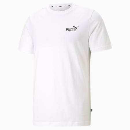 เสื้อยืดคอกลมผู้ชาย Essentials Small Logo Tee, Puma White, small-THA