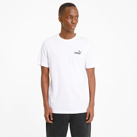 T-shirt à logo Essentials Homme, Puma White, small-DFA