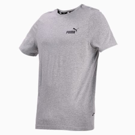 Camiseta Essentials Small Logo para hombre, Medium Gray Heather, small