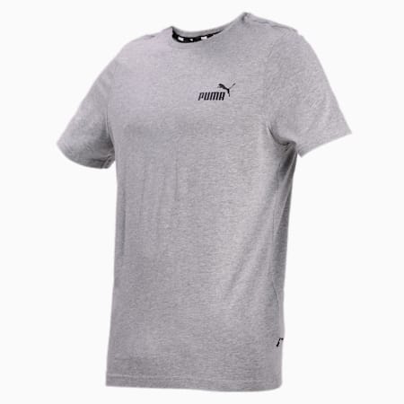 Essentials Small Logo Tee Men, Medium Gray Heather, small
