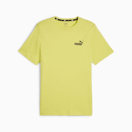 Essentials T-shirt met klein logo voor heren, Lime Sheen, small