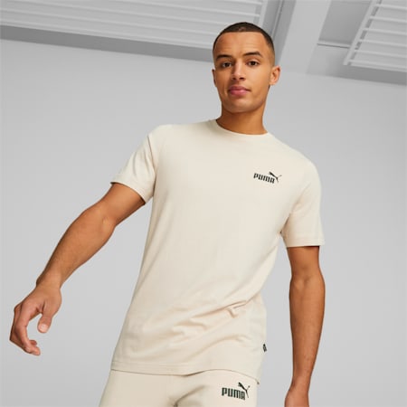 Essentials Small Logo Men's Tee, Granola, small