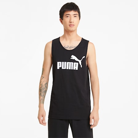 Essentials Men's Tank Top, Puma Black, small-DFA