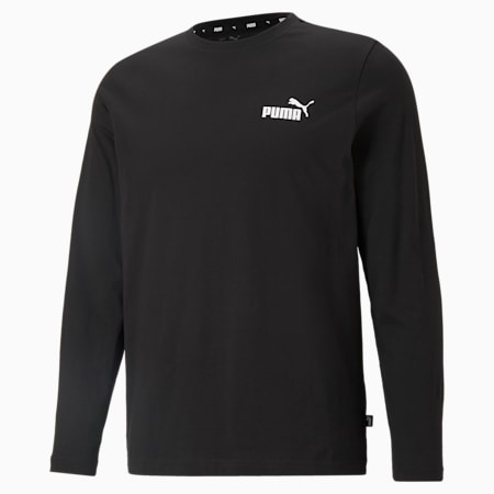 T-shirt a maniche lunghe Essentials da uomo, Puma Black, small