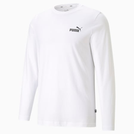 T-shirt a maniche lunghe Essentials da uomo, Puma White, small