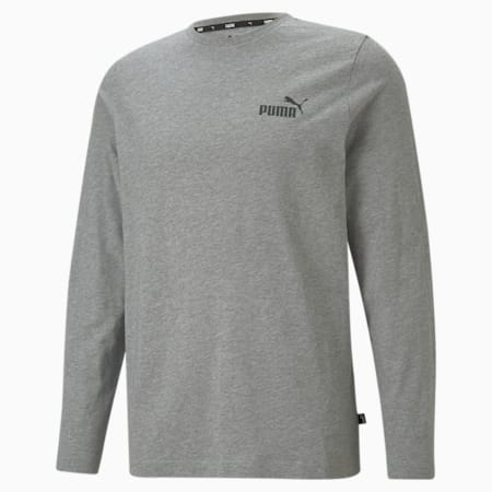 Essentials Long Sleeve Tee Men, Medium Gray Heather, small-SEA