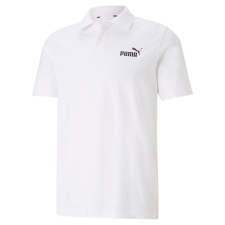 Essentials Men's Polo Shirt, Puma White, small-PHL