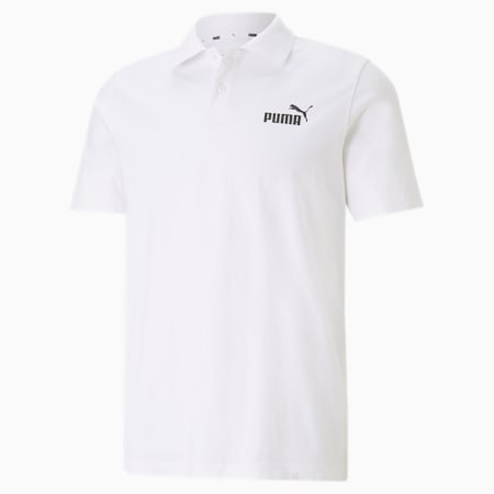 Essentials Men's Polo Shirt, Puma White, small-SEA