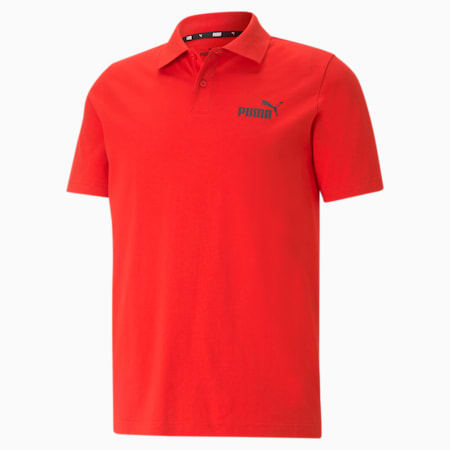 Essentials Men's Polo Shirt, High Risk Red, small-PHL