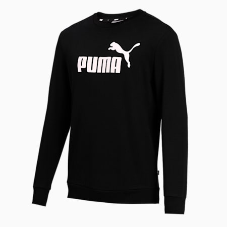 Big Logo Men's Sweatshirt, Puma Black, small-IND
