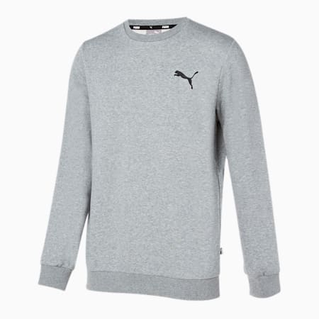 ESS 스몰 로고 크루 FL/ESS Small Logo Crew FL, Medium Gray Heather-Cat, small-KOR