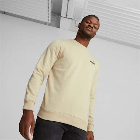 Essentials Small Logo Crew Neck Men's Sweatshirt, Granola, small