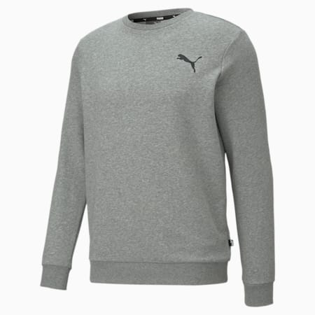 에센셜 스몰 로고 테리 크루 맨투맨/ESS Small Logo Crew, Medium Gray Heather-Cat, small-KOR
