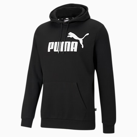 Essentials Big Logo hoodie voor heren, Puma Black, small