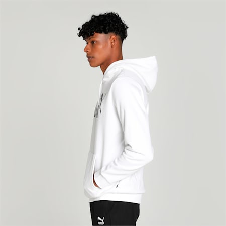 Essentials Big Logo hoodie voor heren, Puma White, small