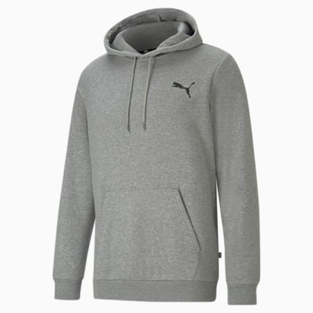 Essentials Small Logo Hoodie Men, Medium Gray Heather-Cat, small-AUS