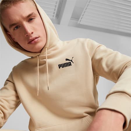 Essentials Small Logo Hoodie Men, Granola, small