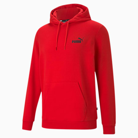 Felpa con cappuccio Essentials Small Logo da uomo, High Risk Red, small