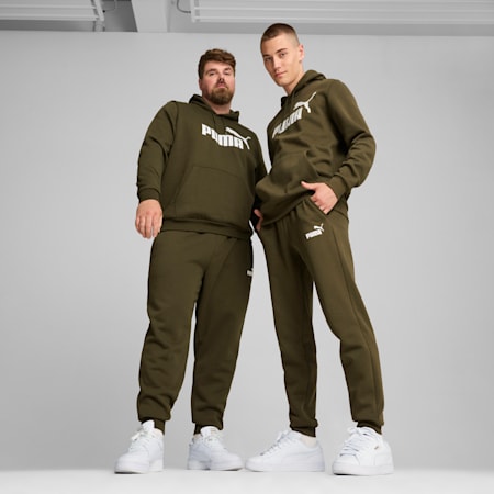 Essentials Logo Sweatpants Men, Dark Olive, small