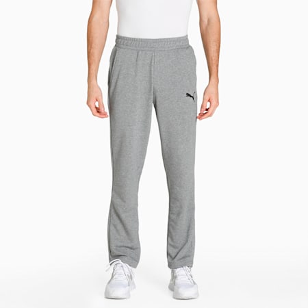 Essentials Logo Men's Sweatpants, Medium Gray Heather-Cat, small