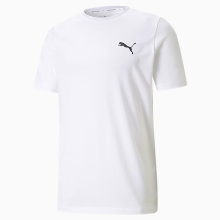 เสื้อยืดคอกลมผู้ชาย Active Small Logo, Puma White, small-THA