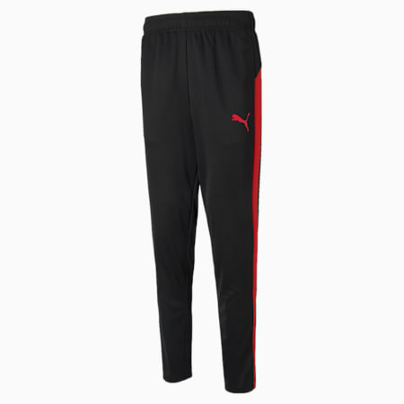 Active Tricot Slim Fit Men's Sweat Pants, Puma Black-Ribbon Red, small-IND