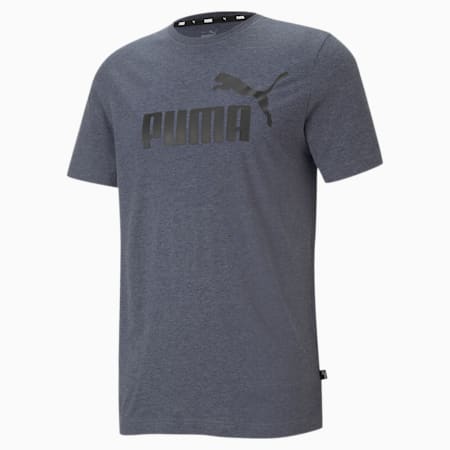 Camiseta jaspeada para hombre Essentials, Peacoat, small