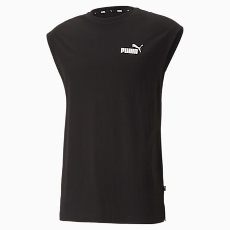 Essentials Herren T-Shirt ohne Ärmel, Puma Black, small