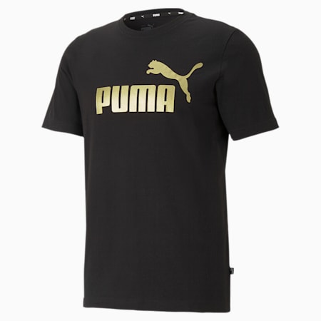 Essentials+ Logo Execution Men's Tee, Puma Black, small-SEA