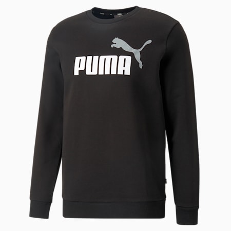 Essentials Two Tone Big Logo Crew Neck Men s Sweater Medium