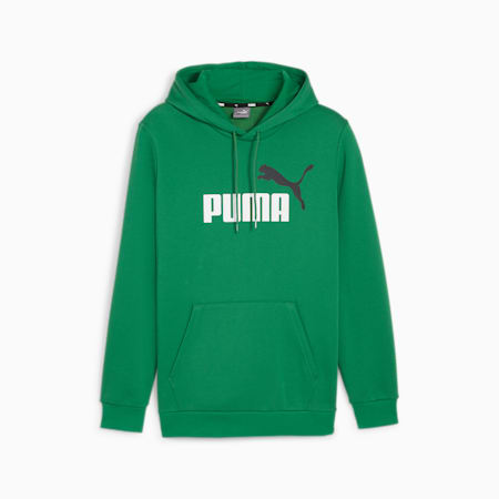 Essentials+ Two-Tone Big Logo Men's Hoodie, Archive Green, small-AUS