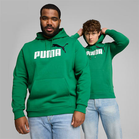 Essentials+ Two-Tone Big Logo Men's Hoodie, Archive Green, small-AUS