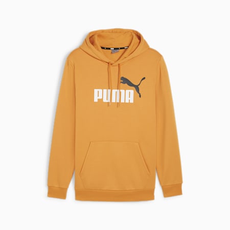 Essentials+ Two-Tone Big Logo Hoodie Men, Ginger Tea, small-AUS