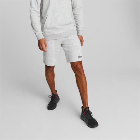 Essentials+ Two-Tone Men's Shorts, Light Gray Heather, small-AUS