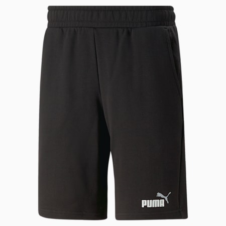Essentials+ Two-Tone Men's Shorts, PUMA Black-puma white, small-AUS