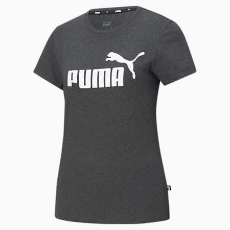 Essentials Logo Tee Women, Dark Gray Heather, small-PHL