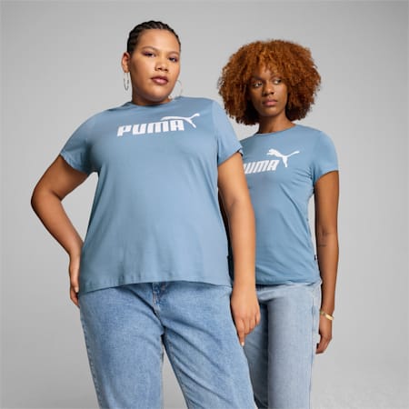 Camiseta Essentials Logo para mujer, Zen Blue, small